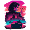 Retro Racing Mädchen