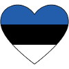 Estonia Flag Heart