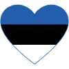 Estonia Flag Heart