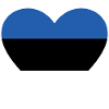 Estonia Flag Heart