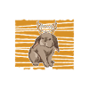 Jackalope Christmas Design