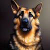 German Shepherd artwork