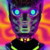 Abstract alien portrait