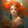 Portrait d’une femme rousse
