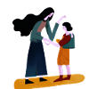 Mom and daughter