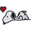 Peanuts Snoopy Love Embroidery
