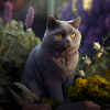 Chatreux in the forest