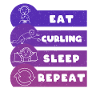 Manger Curling Sommeil Répéter