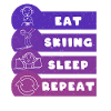 Eat Skiing Sleep Repeat
