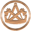 Tømrerlauget Logo Våbenskjold Træ Mørkt
