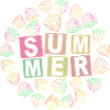 SUMMER Würfelblock-bunt