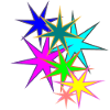bunte Sterne