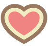 Concentric Neapolitan Ice Cream Heart
