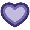Concentric Purple Heart