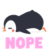 Nope - Sleeping Penguin