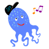 Octopus with baseball cap