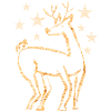 Rentier gold Sterne