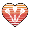 Darts Dart Retro Heart