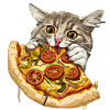 Fluffy Cat Pizza Restauration rapide