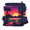 Neon Landscape