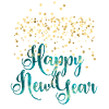Happy New Year Lettering