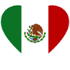 Mexico Flag Heart