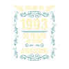30th Birthday 1993 Shirt Gift