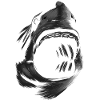 Great biting white shark