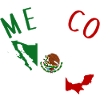 Mexico Flag Map