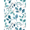 Blaues Blattmuster