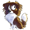 Chibi Australian Shepherd - Red