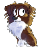 Chibi Australian Shepherd - Red