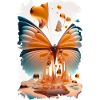 Melting butterfly