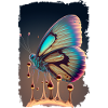 Melting butterfly