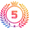 5 Number wreath