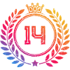 14 Number wreath