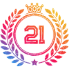 21 Number wreath