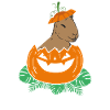 Caboobara Capybara Halloween