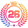 26 Number wreath