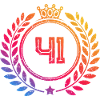 41 Number wreath