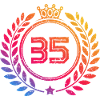 35 Number wreath