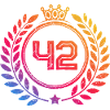 42 Number wreath