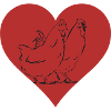 Chicken Rooster Chicken Heart