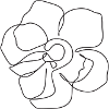 Hand-drawn flower
