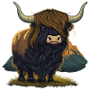 Funny Yak Illustration