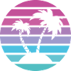 Palm Island Retro Sun