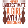 Instrument Dulcimer Mädchen