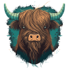 Cute Yak Head