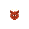 Ange et diable chat