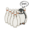 Penguin bowling
